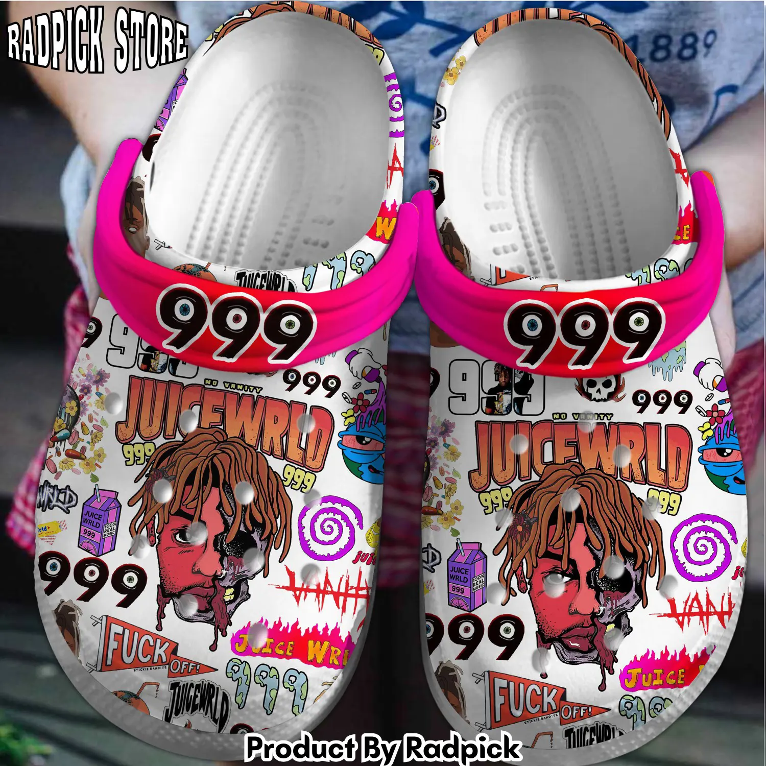 Radpick 999 juice wrld music crocss crocband clogs shoes comfortable for men women and kids footwearelite exclusive rp6528357
